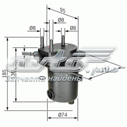 0450907012 Bosch filtro combustible