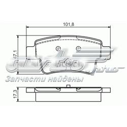 0986495111 Bosch pastillas de freno traseras