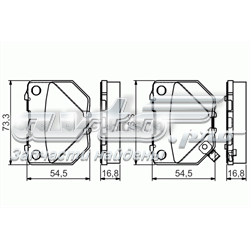 0986495137 Bosch pastillas de freno traseras