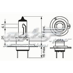 1 987 301 013 Bosch bombilla halógena