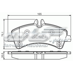 0 986 495 099 Bosch pastillas de freno traseras