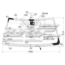 Parabrisas 5610160906 Toyota/Lexus