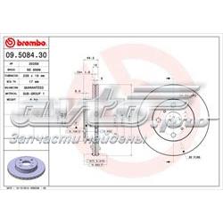 09508430 Brembo freno de disco delantero