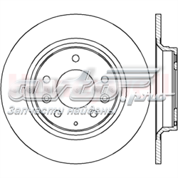 562416JC Jurid/Bendix disco de freno trasero