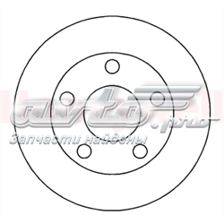 562005JC Jurid/Bendix disco de freno trasero