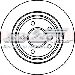 562062JC Jurid/Bendix disco de freno trasero