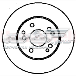 561333JC Jurid/Bendix disco de freno trasero