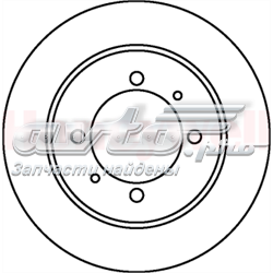 562059JC Jurid/Bendix disco de freno trasero