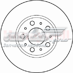 562244JC Jurid/Bendix freno de disco delantero