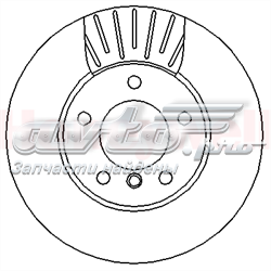 562317JC Jurid/Bendix freno de disco delantero