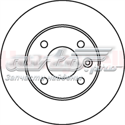 562071JC Jurid/Bendix disco de freno trasero