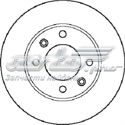 562130JC Jurid/Bendix disco de freno trasero