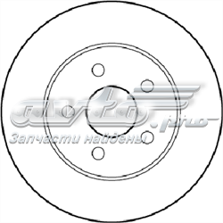 562193JC Jurid/Bendix disco de freno trasero