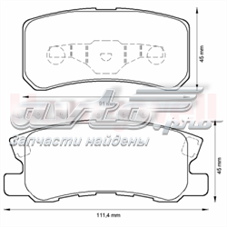 572498J Jurid/Bendix pastillas de freno traseras