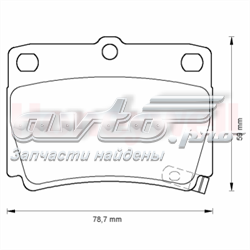 572519J Jurid/Bendix pastillas de freno traseras