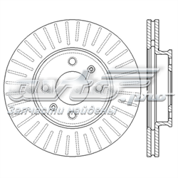 562554JC Jurid/Bendix freno de disco delantero