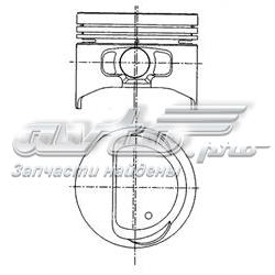  Pistón completo para 1 cilindro, cota de reparación + 0,50 mm para Fiat Linea 323