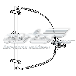 102 886 756 Hans Pries (Topran) mecanismo de elevalunas, puerta delantera izquierda