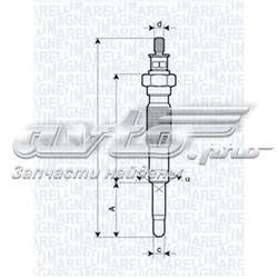 UC46A Magneti Marelli bujía de incandescencia