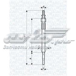 UY1A Magneti Marelli bujía de incandescencia