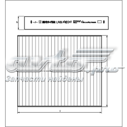 LA297 Mahle Original filtro de habitáculo