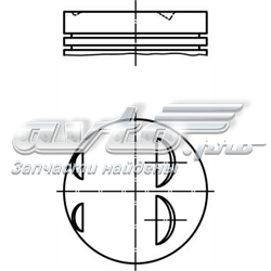 11251722506 BMW pistón completo para 1 cilindro, cota de reparación + 0,50 mm