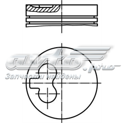 Pistón completo para 1 cilindro, cota de reparación + 0,50 mm 2995648 Fiat/Alfa/Lancia