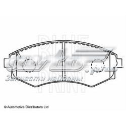 ADG04205 Blue Print pastillas de freno delanteras