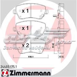 244031751 Zimmermann pastillas de freno delanteras