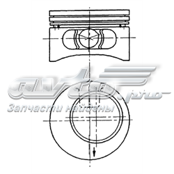 92123610 Kolbenschmidt pistón completo para 1 cilindro, cota de reparación + 0,50 mm