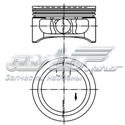 94912600 Kolbenschmidt pistón completo para 1 cilindro, std