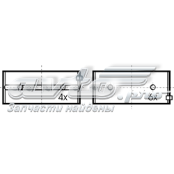  Juego de cojinetes de cigüeñal, estándar, (STD) para Citroen Saxo S0, S1