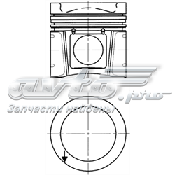 94971600 Kolbenschmidt pistón completo para 1 cilindro, std