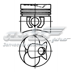 Pistón completo para 1 cilindro, cota de reparación + 0,50 mm 93444620 Kolbenschmidt