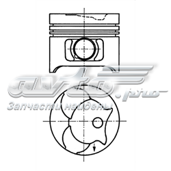 91372600 Kolbenschmidt pistón completo para 1 cilindro, std