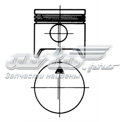 Pistón completo para 1 cilindro, cota de reparación + 0,50 mm 90451720 Kolbenschmidt