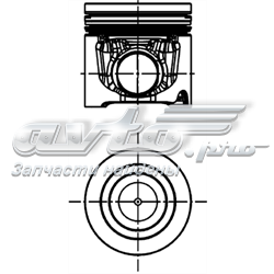 40510600 Kolbenschmidt pistón completo para 1 cilindro, std