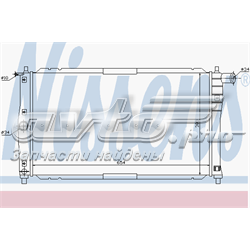 61661 Nissens radiador refrigeración del motor