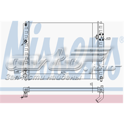 68091 Nissens radiador refrigeración del motor