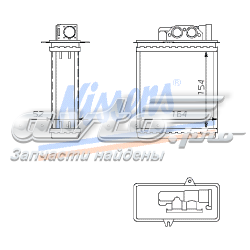  Radiador de calefacción para Mazda 626 2 