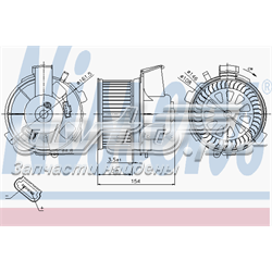 87021 Nissens motor eléctrico, ventilador habitáculo