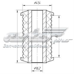 2401 Metgum silentblock trasero de ballesta trasera