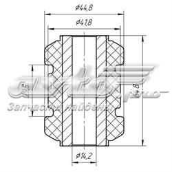 0216 Metgum silentblock de suspensión delantero inferior