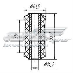 0304 Metgum silentblock de suspensión delantero inferior