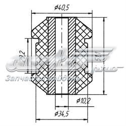 03-16 Metgum silentblock de suspensión delantero inferior