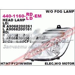 440-1160R-LD-EM Depo/Loro faro derecho