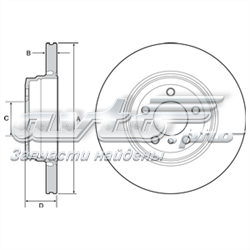 BG9120 Delphi disco de freno trasero