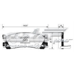 SP1060-R Sangsin pastillas de freno traseras