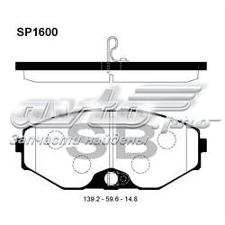 SP1600 Sangsin pastillas de freno delanteras