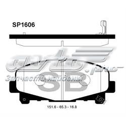 SP1606 Sangsin pastillas de freno delanteras
